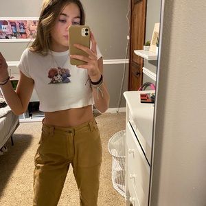 Brandy dog white tee shirt